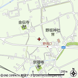 福井県敦賀市野坂周辺の地図
