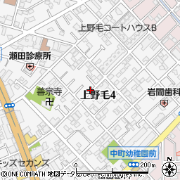 東京都世田谷区上野毛4丁目周辺の地図