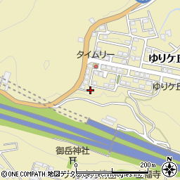 山梨県大月市賑岡町ゆりケ丘8周辺の地図