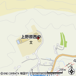 上野原市立上野原西中学校周辺の地図