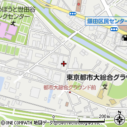 東京都世田谷区鎌田2丁目13-20周辺の地図