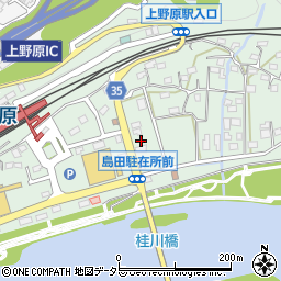 タイムズ上野原駅前第３駐車場周辺の地図