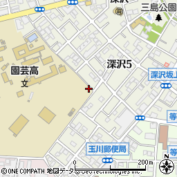 東京都世田谷区深沢5丁目周辺の地図
