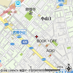 パレットプラザ武蔵小山店周辺の地図