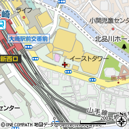 アニキュア動物病院大崎周辺の地図
