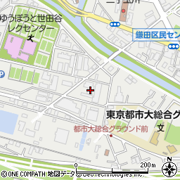 東京都世田谷区鎌田2丁目13-14周辺の地図