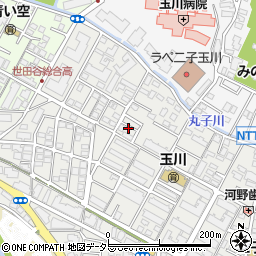 東京都世田谷区玉川4丁目21周辺の地図