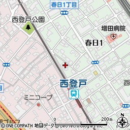 千葉県千葉市中央区春日1丁目3周辺の地図