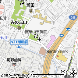 東京都世田谷区瀬田4丁目13-22周辺の地図