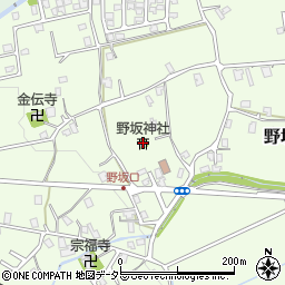 野坂神社周辺の地図