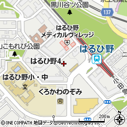 神奈川県川崎市麻生区はるひ野周辺の地図