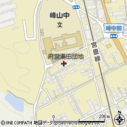 府営湯田団地周辺の地図