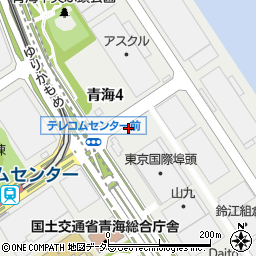 東京都江東区青海4丁目周辺の地図
