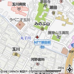東京都世田谷区瀬田4丁目3周辺の地図