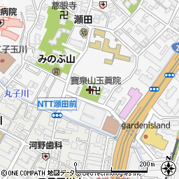 東京都世田谷区瀬田4丁目13周辺の地図