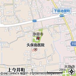 浄恩寺周辺の地図