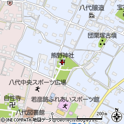 熊野神社周辺の地図