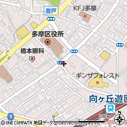 セブンイレブン川崎多摩区役所前店周辺の地図