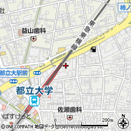 東京都目黒区平町1丁目21周辺の地図