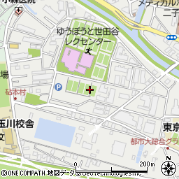 東京都世田谷区鎌田2丁目周辺の地図