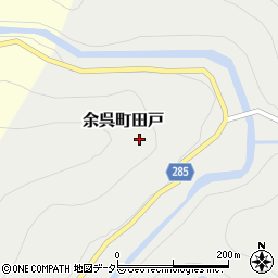 滋賀県長浜市余呉町田戸周辺の地図