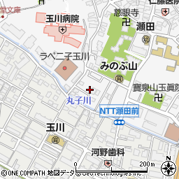 東京都世田谷区瀬田4丁目4周辺の地図