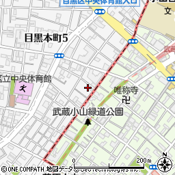 東京都目黒区目黒本町5丁目3周辺の地図