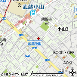 コクミンドラッグ武蔵小山パルム店周辺の地図