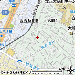 東京都品川区大崎4丁目周辺の地図
