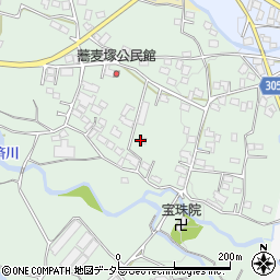 山梨県笛吹市御坂町蕎麦塚573周辺の地図