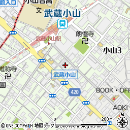焼肉屋マルキ市場 武蔵小山店周辺の地図