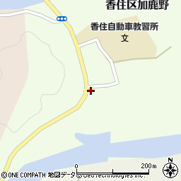 兵庫県美方郡香美町香住区加鹿野186周辺の地図