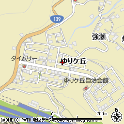 山梨県大月市賑岡町ゆりケ丘15周辺の地図