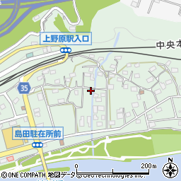 山梨県上野原市新田693-2周辺の地図