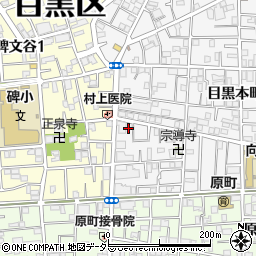 パラカ目黒本町第２駐車場周辺の地図