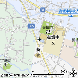 山梨県笛吹市御坂町大野寺678-1周辺の地図