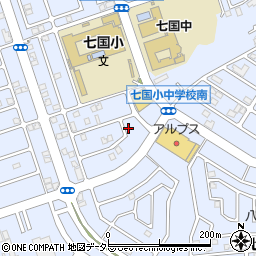 石井邸_七国akippa駐車場周辺の地図