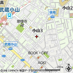 武蔵小山児童遊園周辺の地図