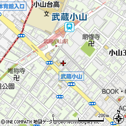 東京都品川区小山周辺の地図