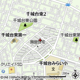 千葉県千葉市若葉区千城台東周辺の地図