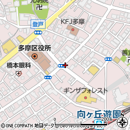 株式会社カワサキ不動産向ヶ丘遊園本店周辺の地図