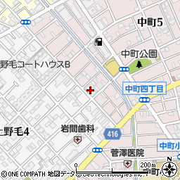 Ｃアミーユ上野毛周辺の地図