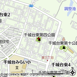 千城台東第4公園周辺の地図