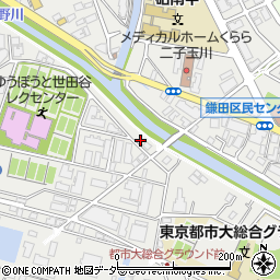 東京都世田谷区鎌田2丁目16-3周辺の地図