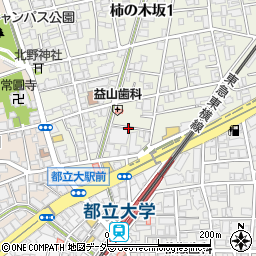 東京都目黒区柿の木坂1丁目17周辺の地図