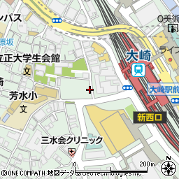 東京都品川区大崎周辺の地図