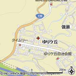 山梨県大月市賑岡町ゆりケ丘6周辺の地図