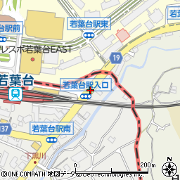 駅入口周辺の地図