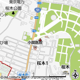 有限会社ひさのや石材　桜木本店周辺の地図