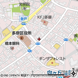 月島てっぱん　向ヶ丘遊園店周辺の地図